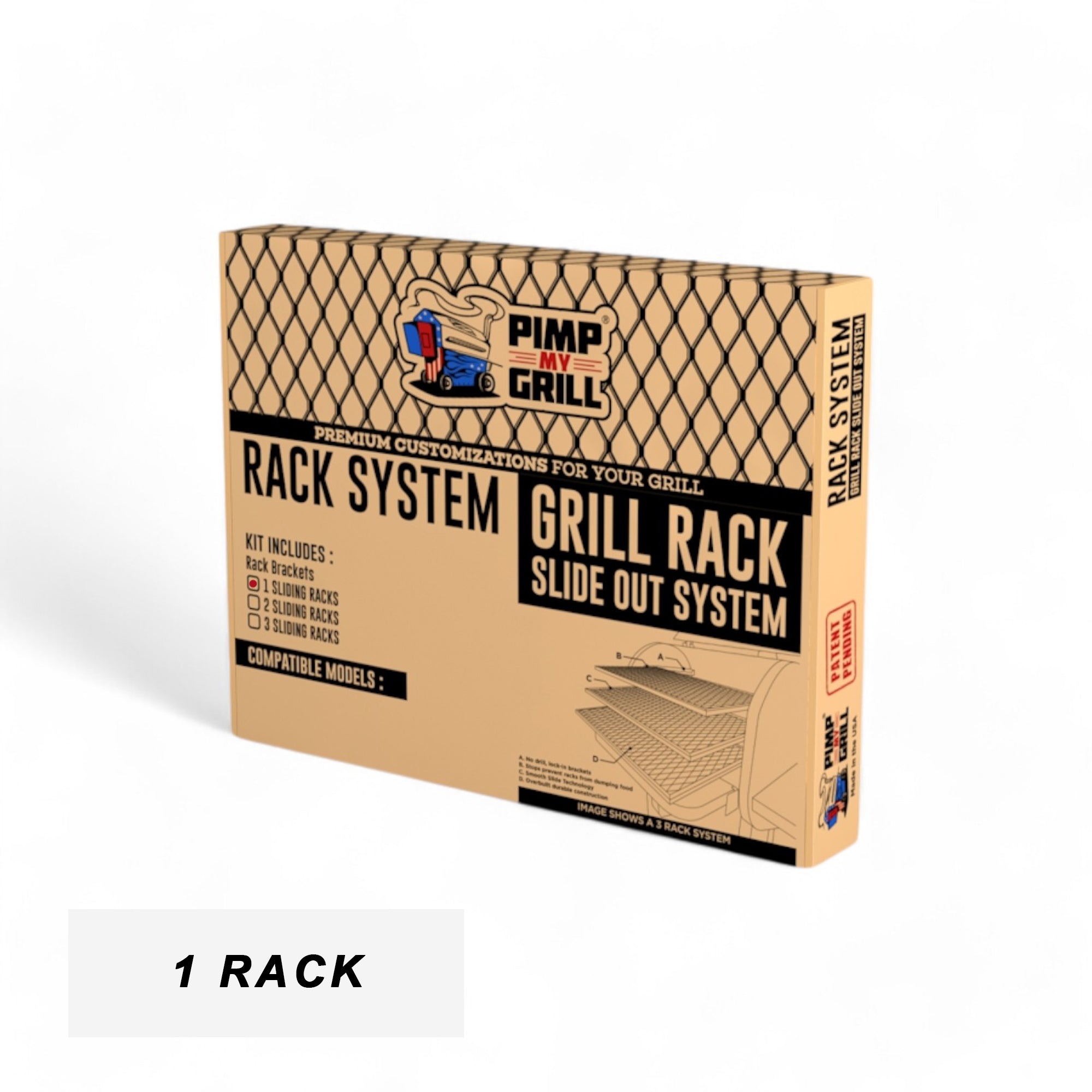 Pro 780 - PMG Gen2 - Additional Rack for PMG Rack System – Pimp My Grill