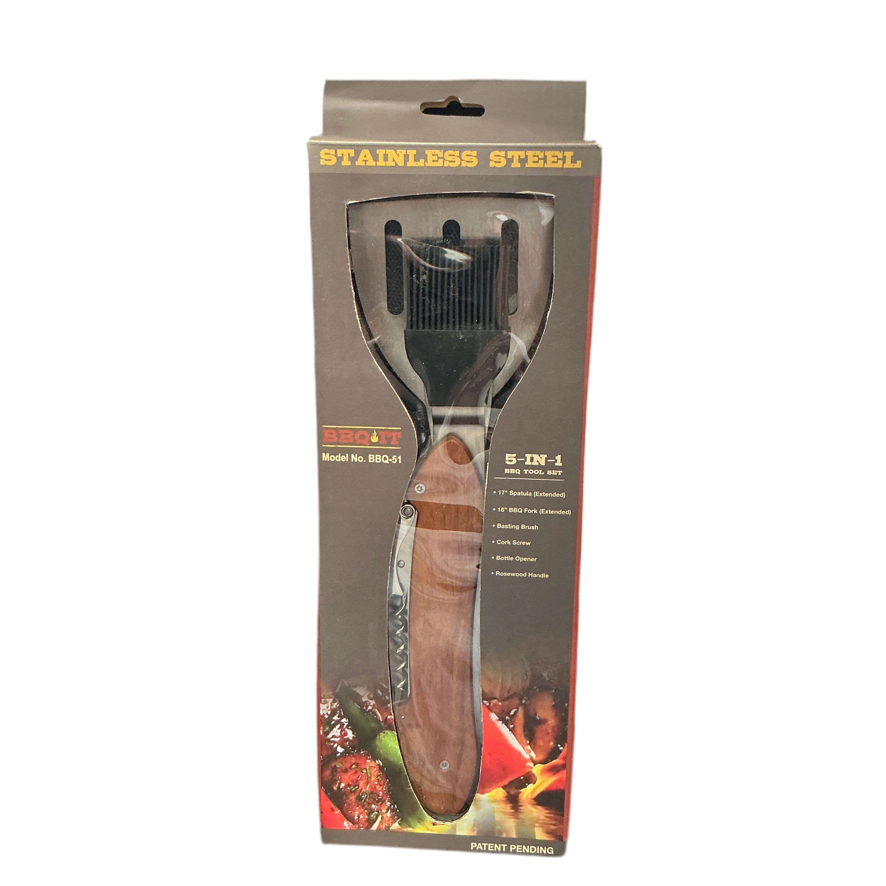 BBQ IT - 5 in 1 BBQ Tool Set.
