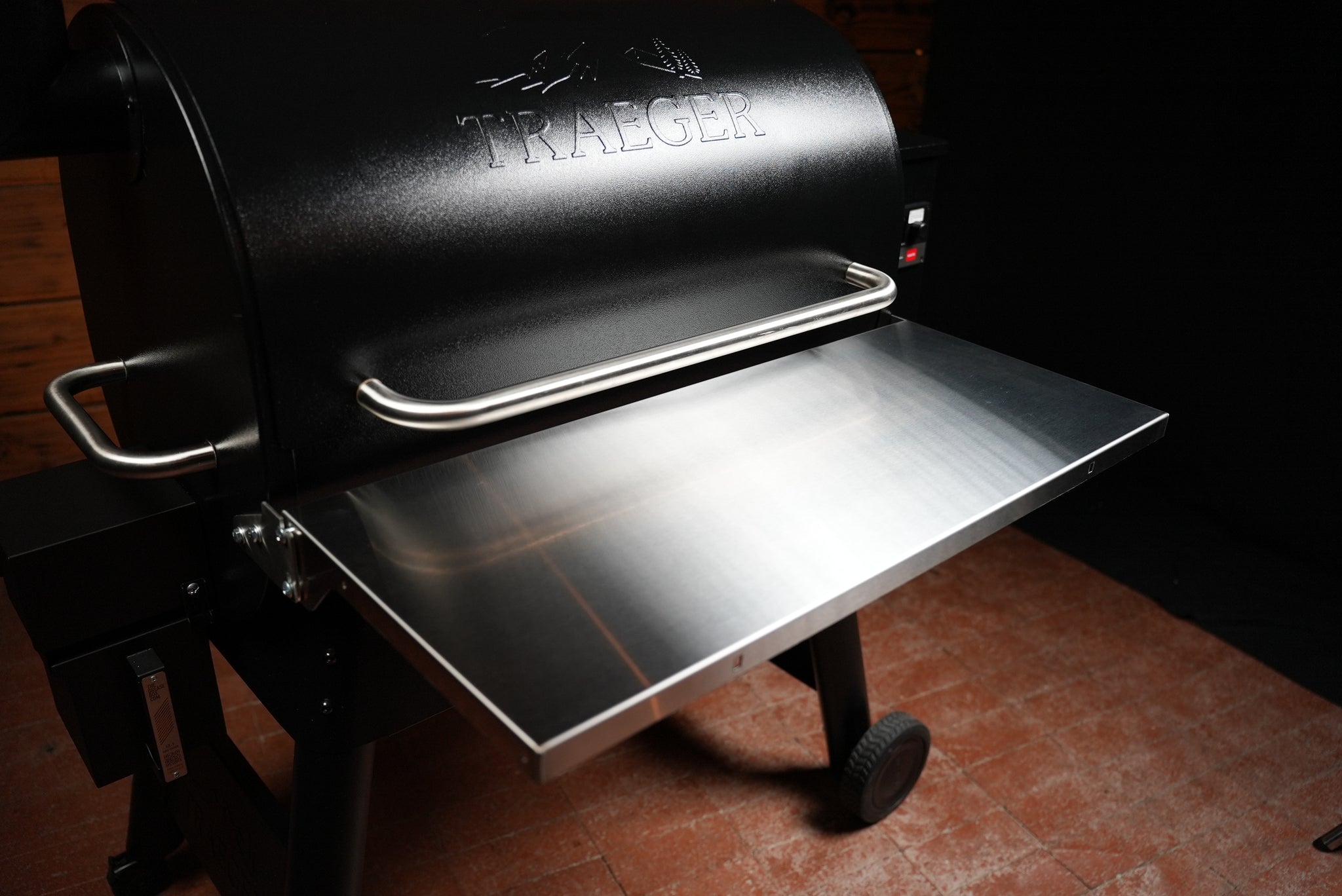 Tactical Stainless Folding Front Shelf for Traeger Pro 780 / Ironwood 885