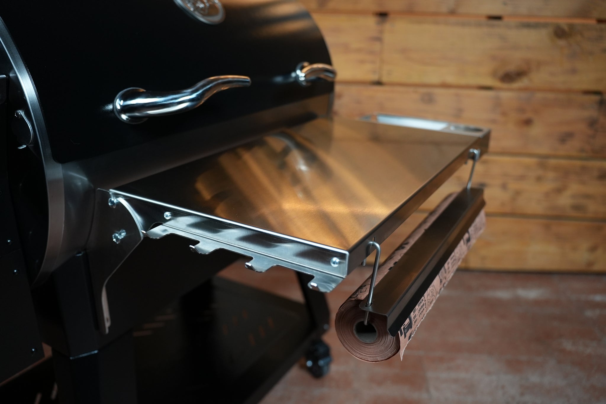 Tactical Stainless Folding Front Shelf for RecTeq RT-590