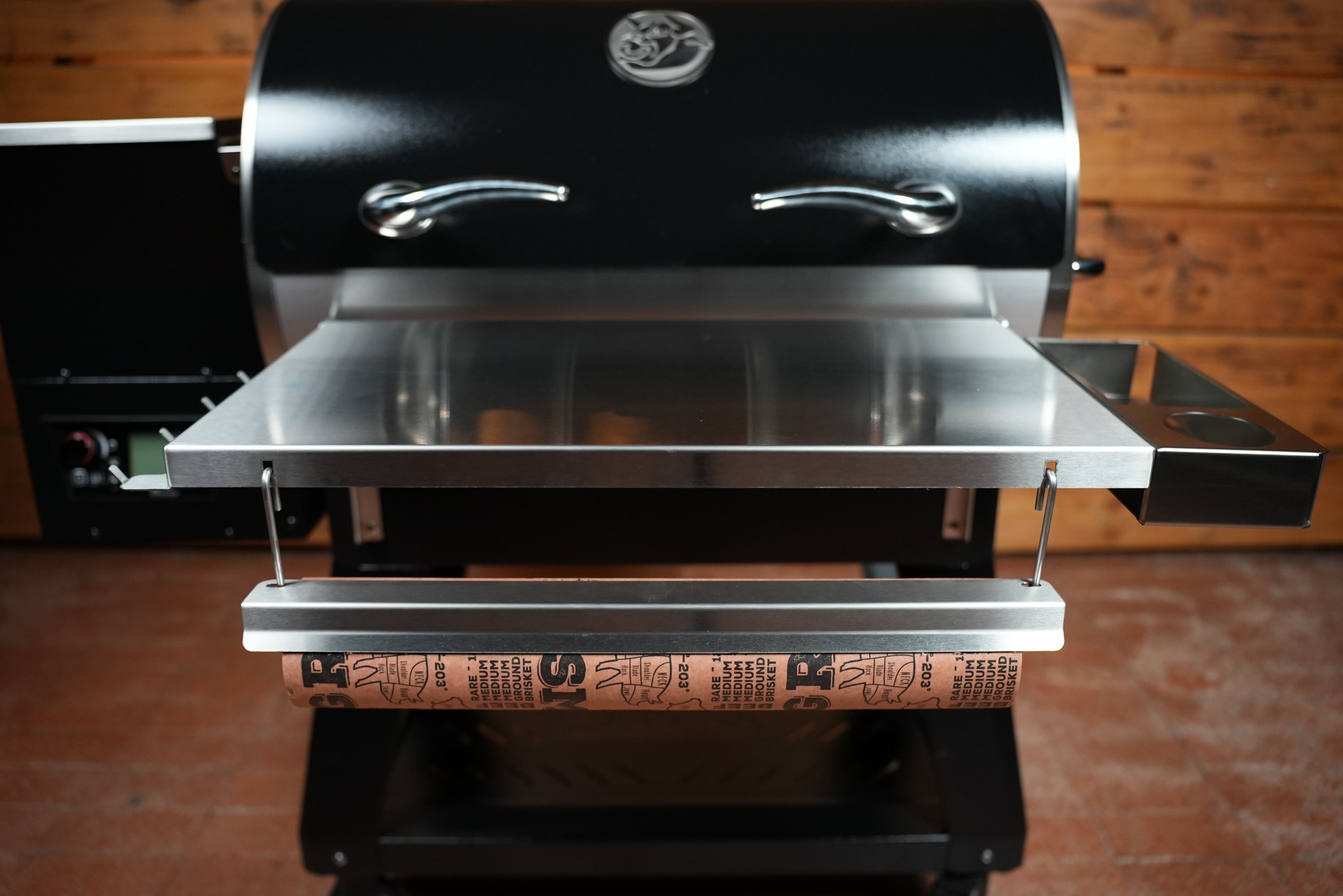 Tactical Stainless Folding Front Shelf for RecTeq Deck Boss 590.