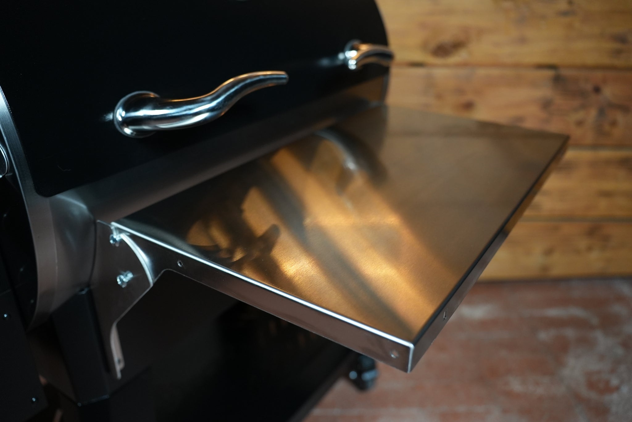 Tactical Stainless Folding Front Shelf for RecTeq RT-590