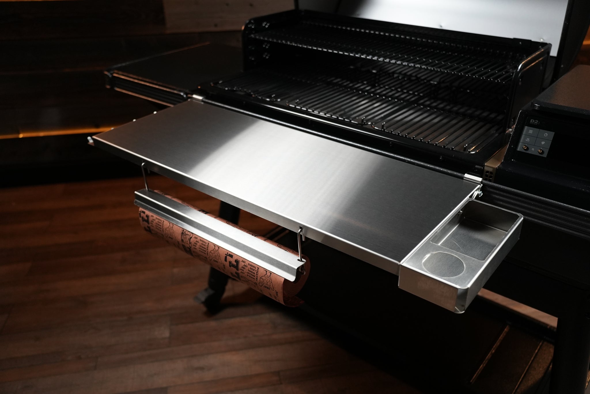 Tactical Stainless Folding Front Shelf for Traeger Ironwood XL