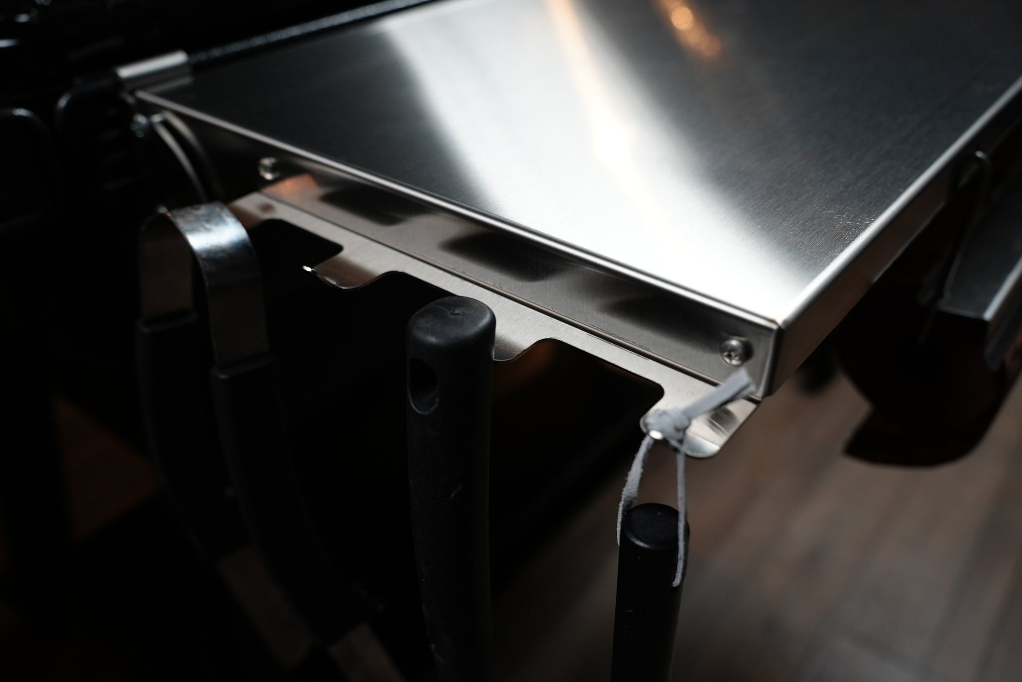 Tactical Stainless Folding Front Shelf for Traeger Ironwood XL