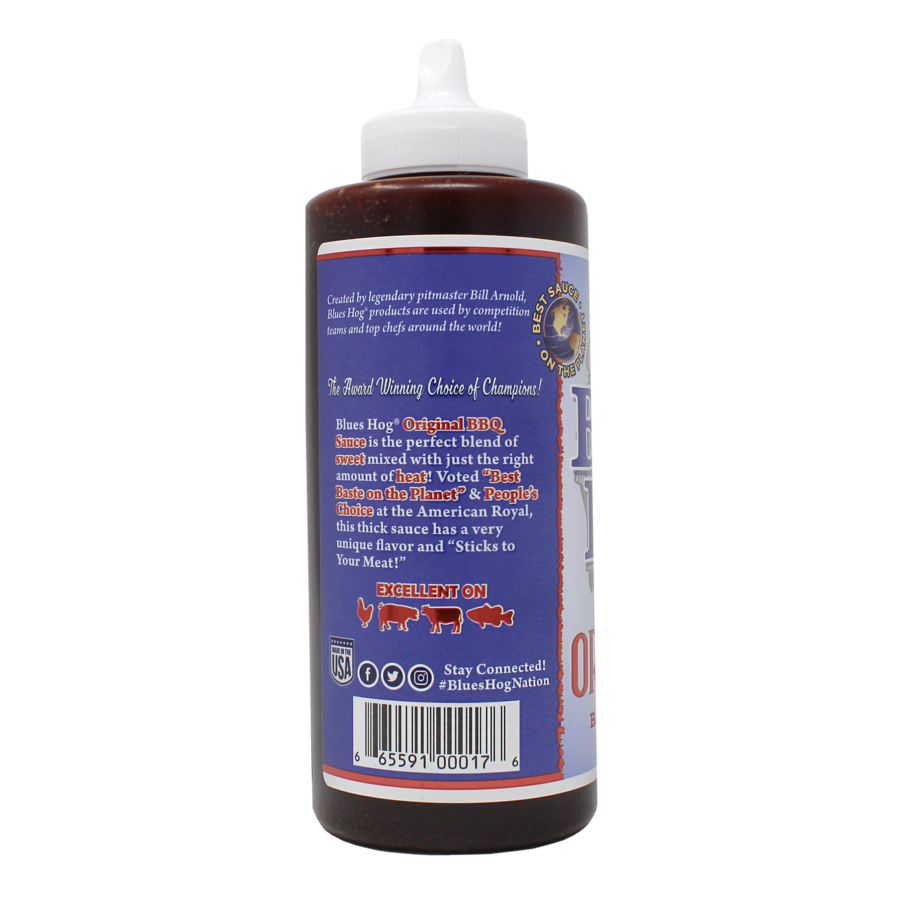 Blues Hog Original BBQ Sauce Squeeze Bottle 25 oz..