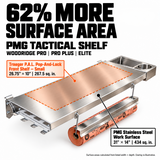 Traeger Woodridge Pro / Pro Plus / Elite | Pimp My Grill® Tactical Stainless Folding Front Shelf