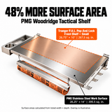 Traeger Woodridge | Pimp My Grill® Tactical Stainless Folding Front Shelf