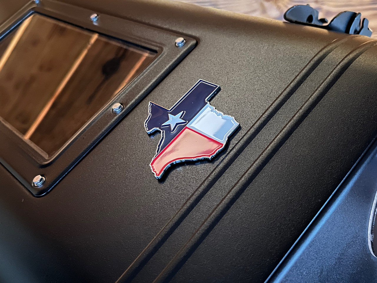 Texas Flag Grill Emblem, for all Green Mountain Grills.