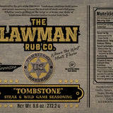 Tombstone Steak and Wild Game seasoning - Lawman Rub Co.