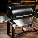 Traeger Woodridge | Pimp My Grill® Tactical Stainless Folding Front Shelf