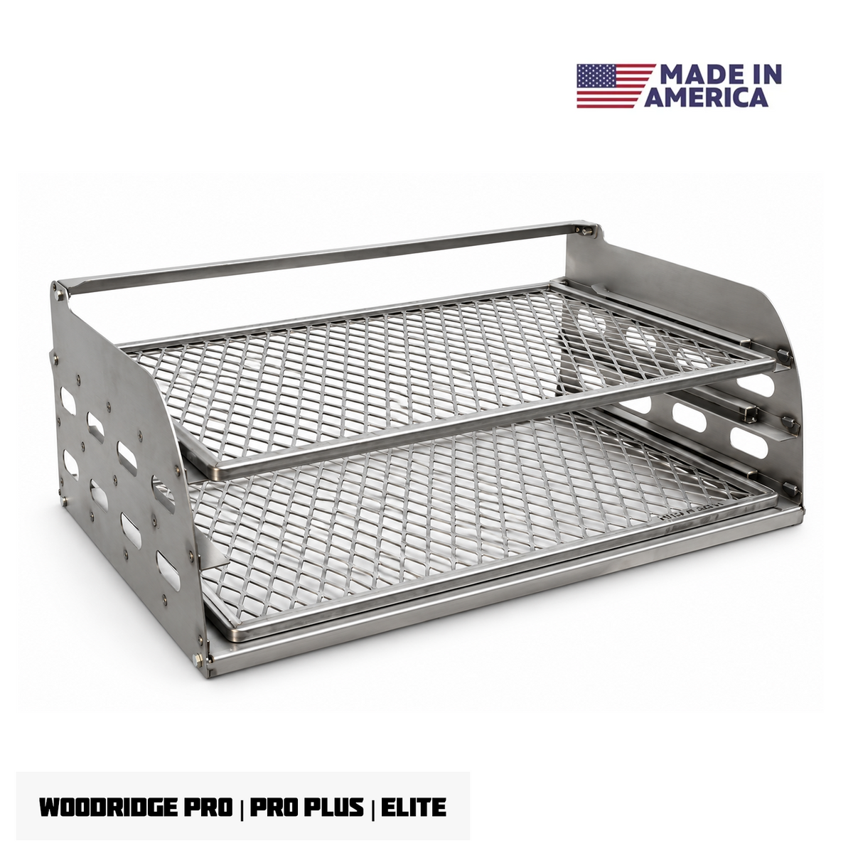 Traeger Woodridge Pro / Pro Plus / Elite | Pimp My Grill® G3 Slide-Out Rack System - 2 Racks