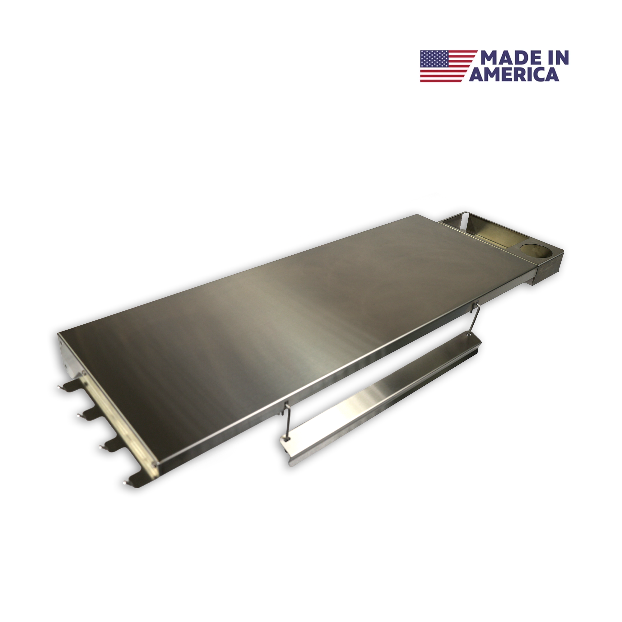 Tactical Stainless Folding Front Shelf for Camp Chef Woodwind 36 / Pro 36 / CL 36