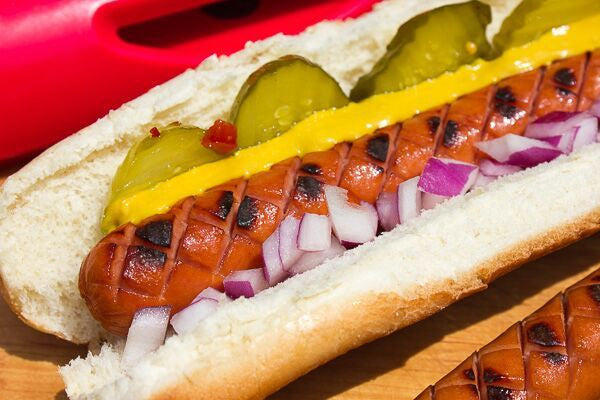 SLOTDOG® Hot Dog Slicing Tool.