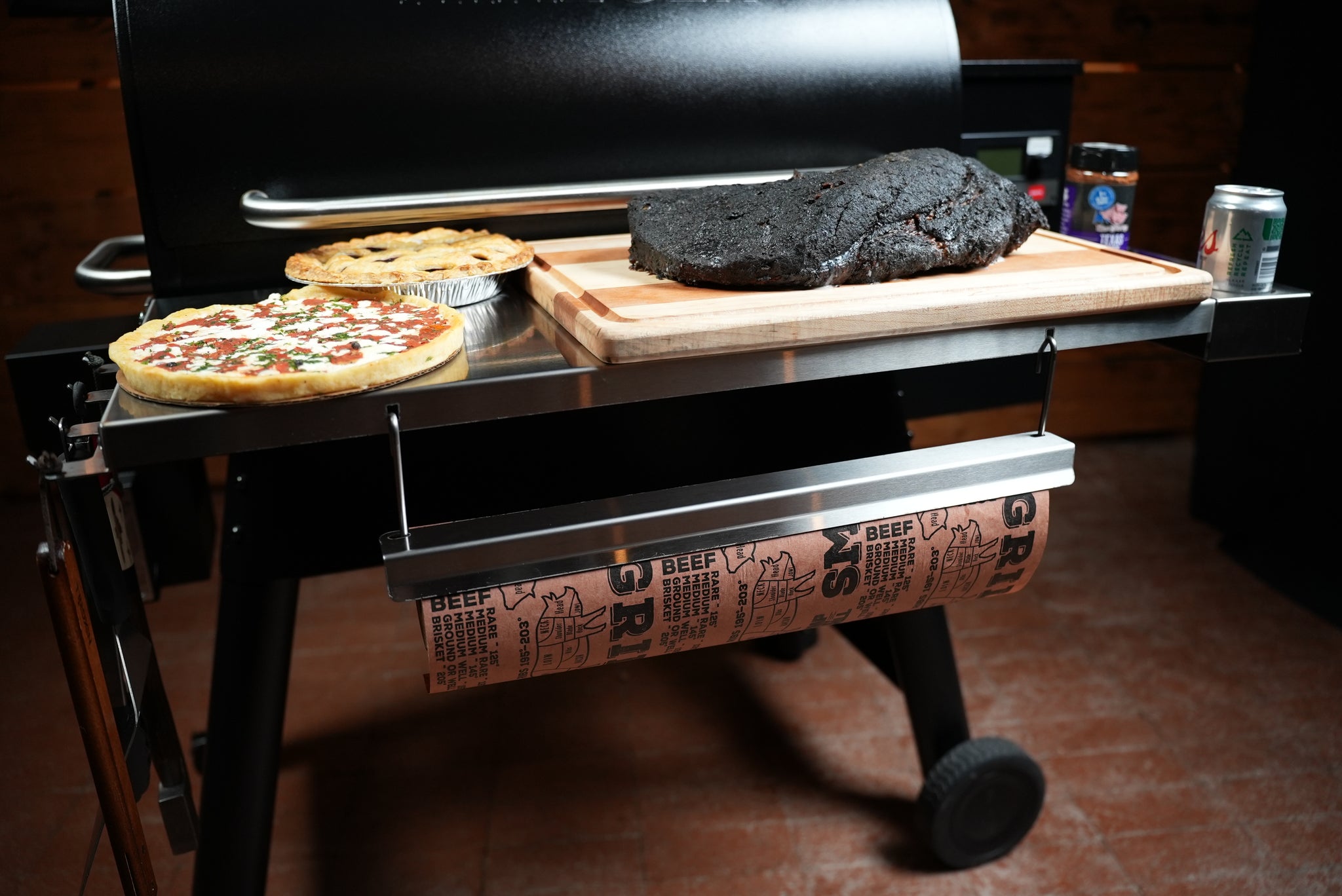 Tactical Stainless Folding Front Shelf for Traeger Pro 780 / Ironwood 885