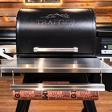 Traeger Timberline 850 | Pimp My Grill® Tactical Stainless Folding Front Shelf