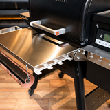 Traeger Timberline 850 | Pimp My Grill® Tactical Stainless Folding Front Shelf