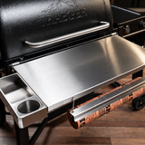 Traeger Woodridge | Pimp My Grill® Tactical Stainless Folding Front Shelf
