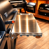 Traeger Woodridge Pro / Pro Plus / Elite | Pimp My Grill® Tactical Stainless Folding Front Shelf