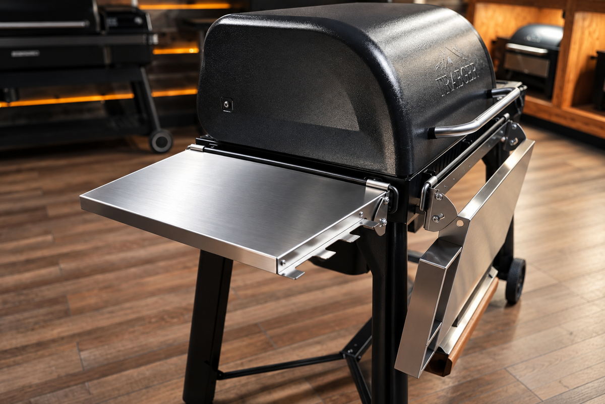 Traeger Woodridge / Pro / Pro Plus / Elite | Pimp My Grill® Tactical Stainless Side Shelf