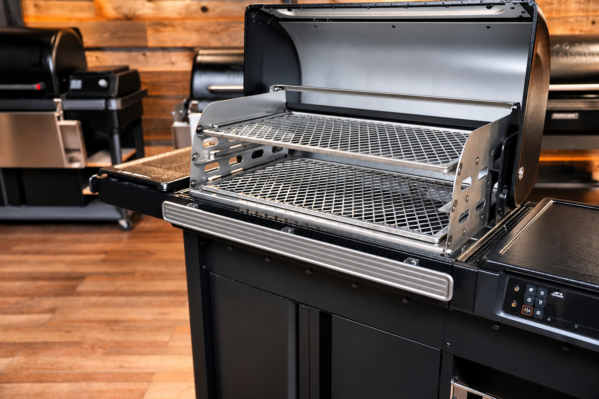 Traeger Woodridge Pro / Pro Plus / Elite | Pimp My Grill® G3 Slide-Out Rack System - 2 Racks